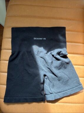 Branwyn Women's Black Athletic Shorts - High Waist